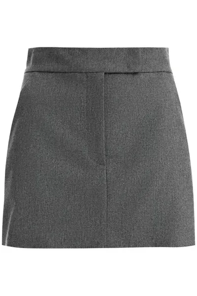 The Andamane 's Flannel Mini Skirt In Gray