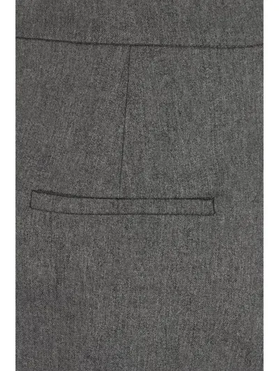 The Andamane High Waistband Mini Skirt In Gray