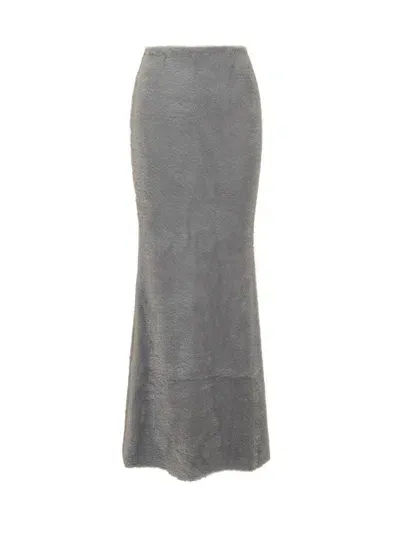 The Andamane Nemesia Maxi Skirt In Grey