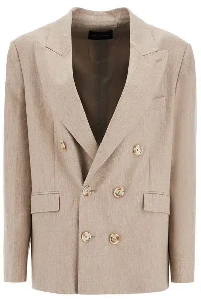 The Andamane Blazer Oversize Pixie In Beige