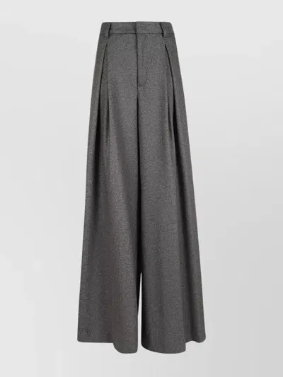 The Andamane Pants Oversize Fit Wide Legs In Ardesia