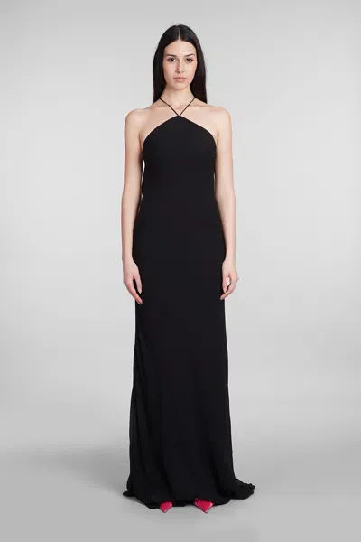 The Andamane Rebecca Dress In Black Silk