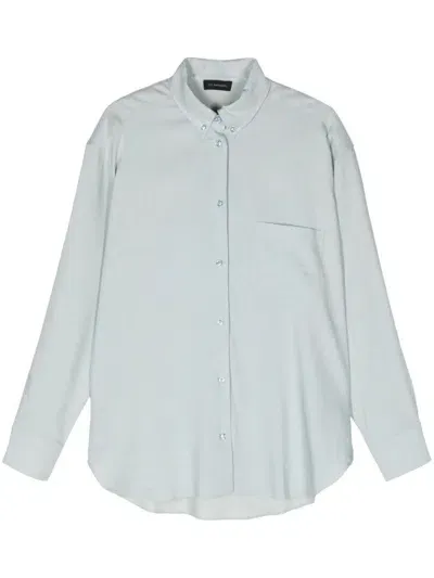 The Andamane `robbie` Oversize Button-down Shirt In Denim