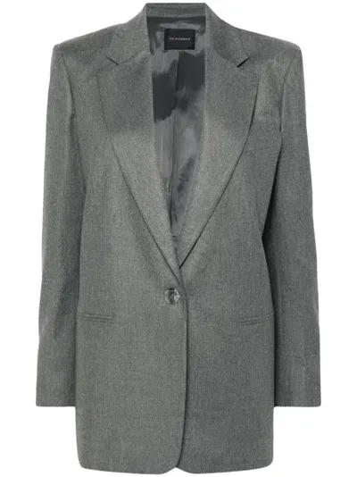 The Andamane Single-breasted Blazer In Grey