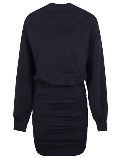 The Andamane Sylvia Mini Dress In Dark Blue