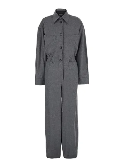 The Andamane Tania - Worker Jumsuit In Grey