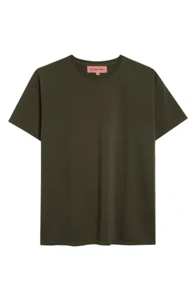 The Elder Statesman Pica Cotton & Cashmere T-shirt In 303 New Olive