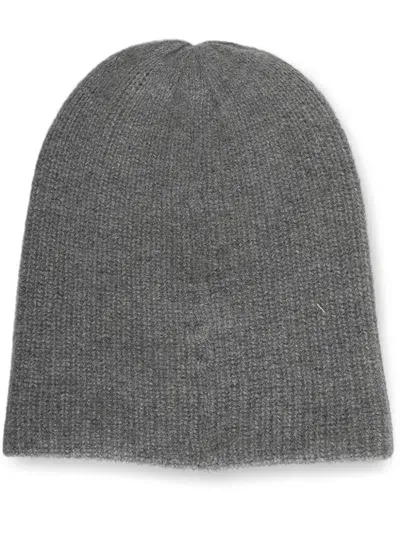 The Elder Statesman Watchman Beanie In Grey