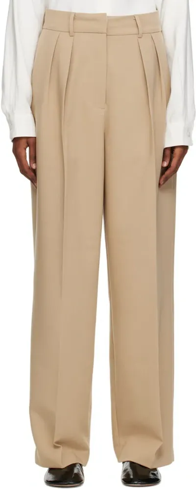 The Frankie Shop Beige Corrin Trousers