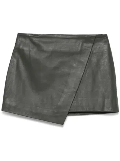 The Frankie Shop Cleo Mini Skirt In Grey