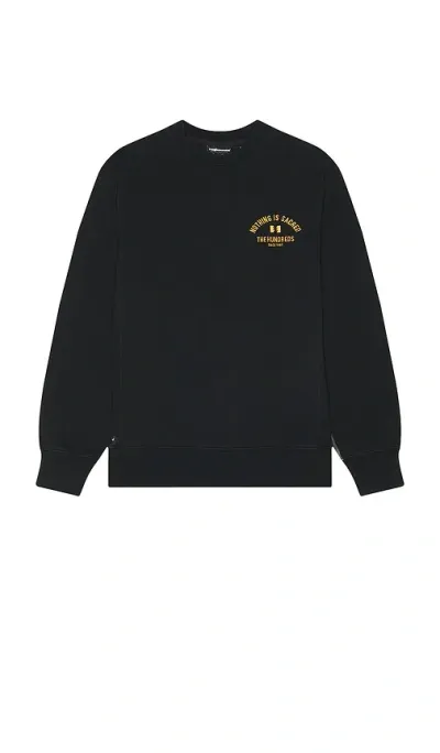 The Hundreds Temp Crewneck Sweatshirt In Black