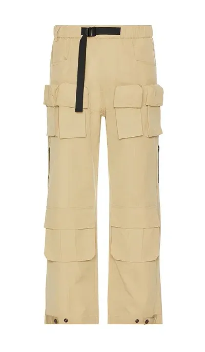 The Hundreds Wide Cargo Pants In Beige