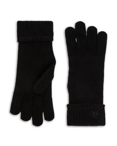 The Kooples Black Cashmere Blend Gloves