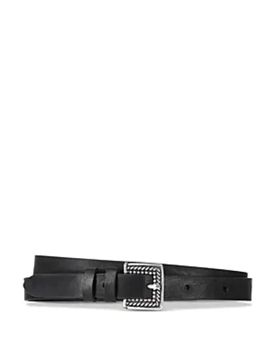 The Kooples Italian Leather Belt In Black