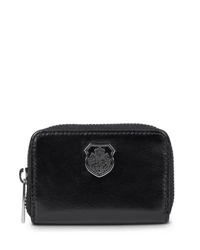 The Kooples Leather Coin Purse In Black