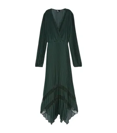 The Kooples Pleated Maxi Dress In Multi