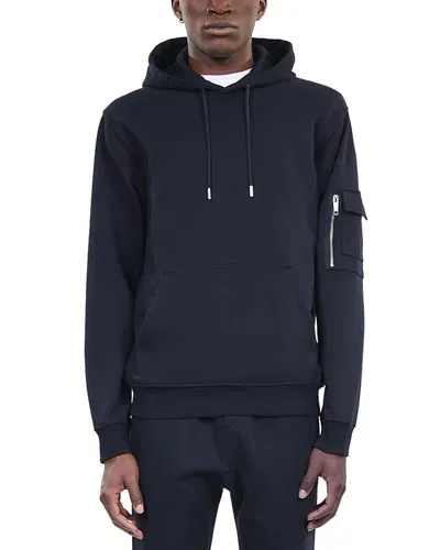 The Kooples Pullover Logo Hoodie In Navy