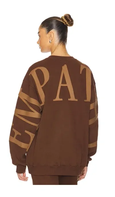 The Mayfair Group Empathy Always Sweatshirt In Brown