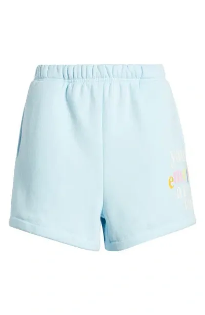 The Mayfair Group Your Emotions Are Valid Sweat Shorts In Baby Blue