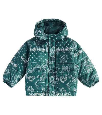 The New Society Kids' Gallen Paisley Puffer Jacket In Blue