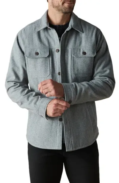 The Normal Brand Brisghtside Flannel Lined Workwear Jacket In Ash