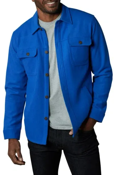 The Normal Brand Brisghtside Flannel Lined Workwear Jacket In Cobalt