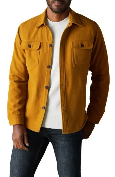 The Normal Brand Brisghtside Flannel Lined Workwear Jacket In Yellow