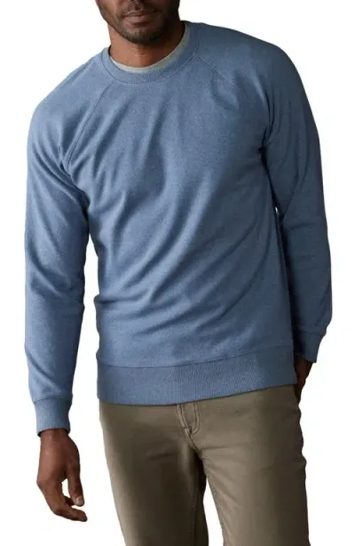 The Normal Brand Puremeso Everyday Crewneck Sweatshirt In Slate Blue