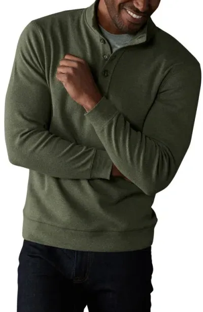 The Normal Brand Puremeso Mock Neck Top In Oakmoss