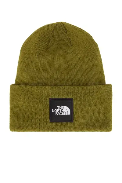 The North Face Big Box Beanie In Forest Olive