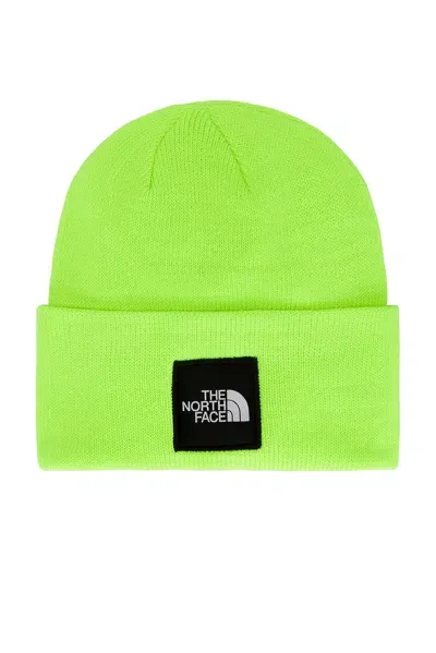 The North Face Big Box Beanie In Safety Green