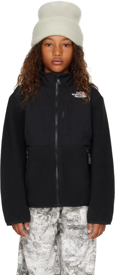 The North Face Big Kids Black Denali Jacket In Jk3 Tnf Black