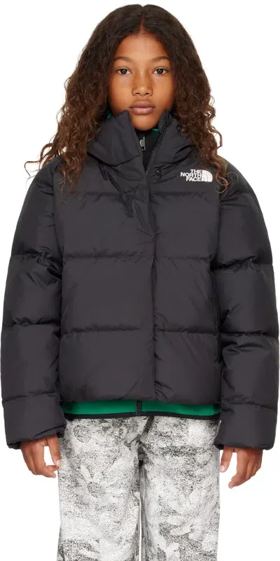 The North Face Big Kids Black North Hooded Down Jacket In Jk3 Tnf Black