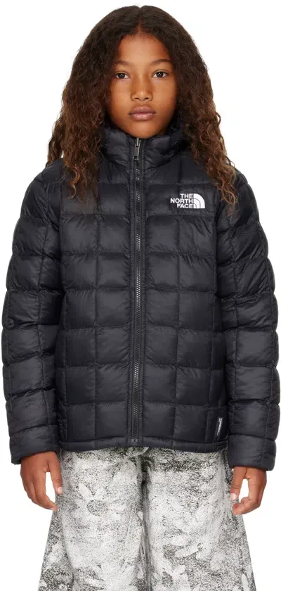 The North Face Big Kids Black Thermoball Hooded Jacket In Jk3 Tnf Black