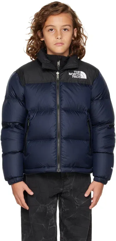 The North Face Big Kids Navy 1996 Retro Nuptse Down Jacket In 92a Summit Navy/tnf