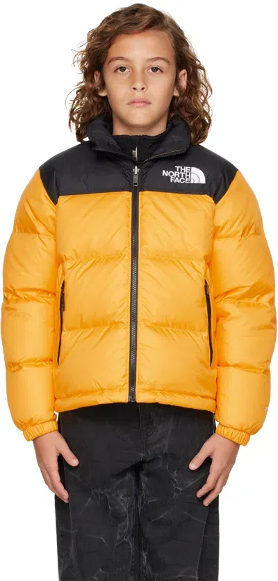 The North Face Big Kids Yellow 1996 Retro Nuptse Down Jacket In 56p Summit Gold