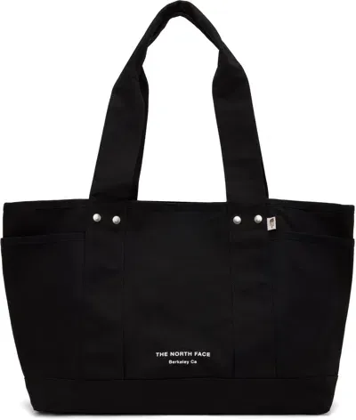 The North Face Black Circular Cotton Tote In Tnf Black Jk3