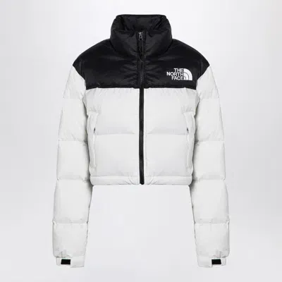 The North Face Down Jacket Nuptse Cropped White