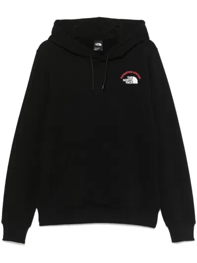 The North Face Expedition System-print Hoodie In Black