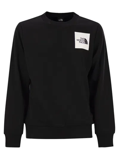 The North Face Fine Crew Neck Sweatshirt With Logo In Black