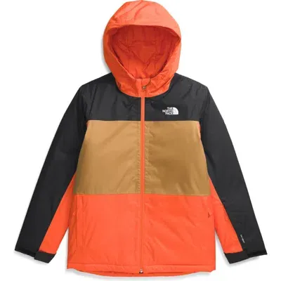 The North Face Kids' Freedom Insulated Waterproof Hooded Jacket In Tnf Orange