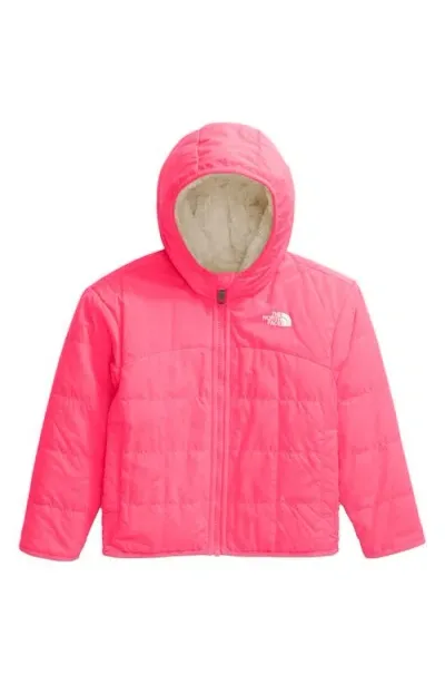 The North Face Kids' Shasta Reversible Hooded Jacket In Radiant Poppy