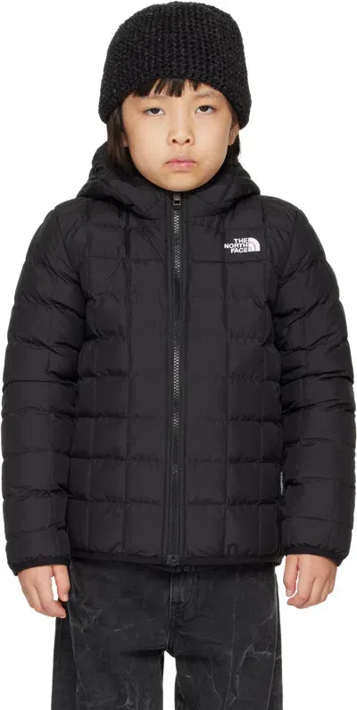 The North Face Little Kids Black Thermoball Hooded Reversible Jacket In Jk3 Tnf Black