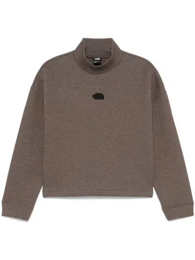 The North Face Logo-patch Sweatshirt In Brown