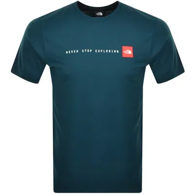 The North Face Logo T Shirt Blue