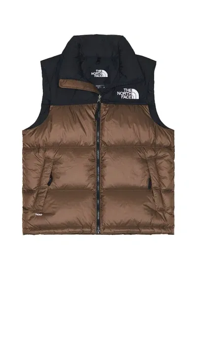 The North Face Men's 1996 Retro Nuptse Vest In Smokey Brown