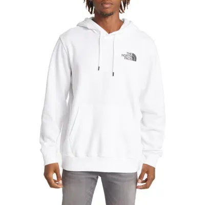 The North Face Never Stop Exploring Box Logo Graphic Hoodie In Tnf White/tnf Black