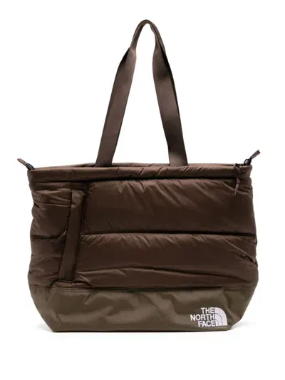 The North Face Puffer Tote Bag In Brown