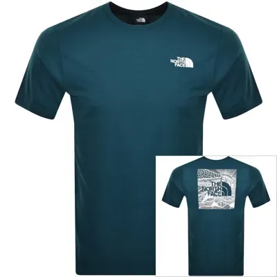 The North Face Redbox Celebration T Shirt Blue