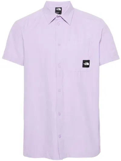 The North Face Murray Logo-patch Shirt In Purple